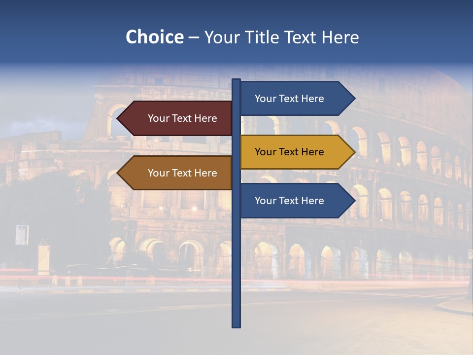 Caesar Architecture Landmark PowerPoint Template