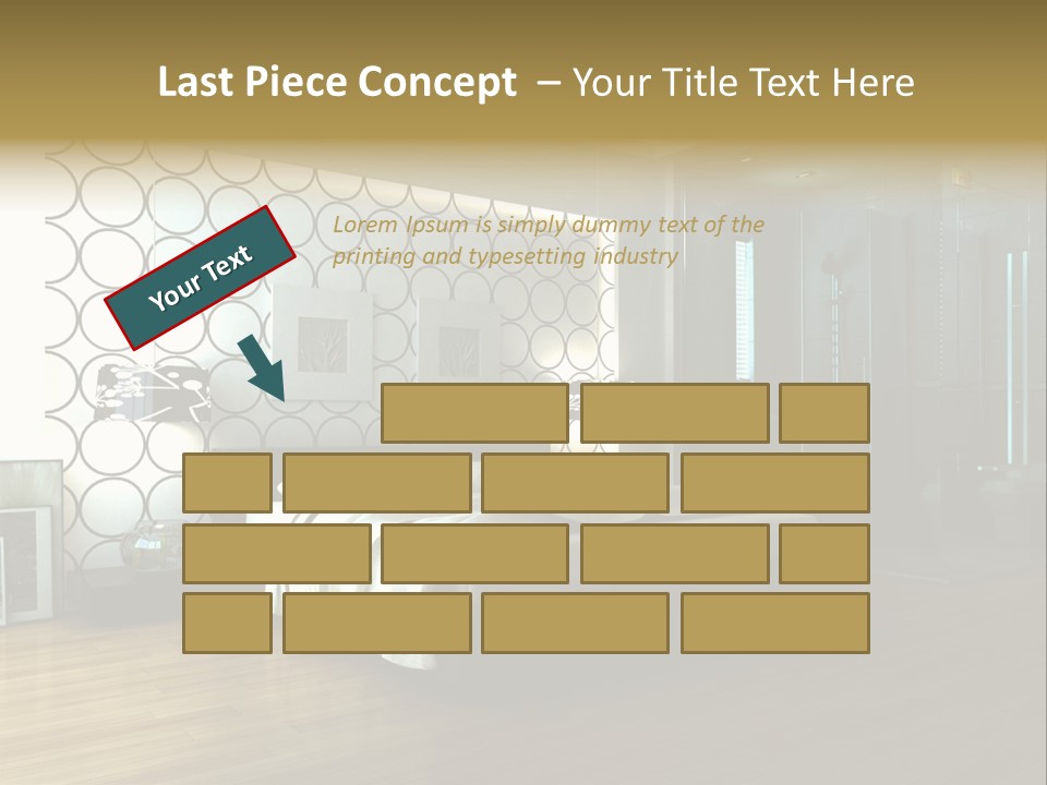 Space Interior Picture PowerPoint Template