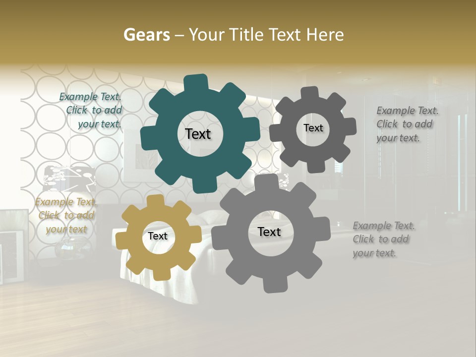 Space Interior Picture PowerPoint Template