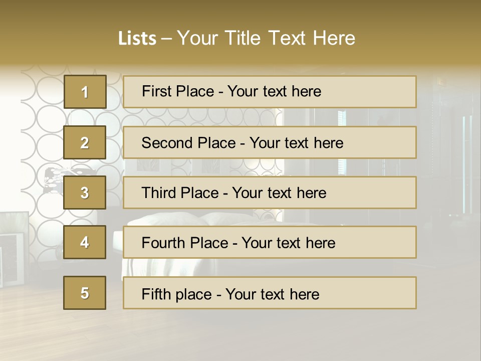 Space Interior Picture PowerPoint Template