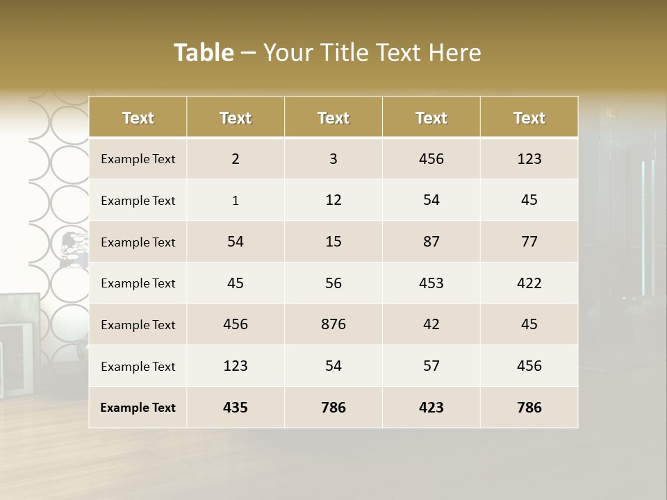 Space Interior Picture PowerPoint Template