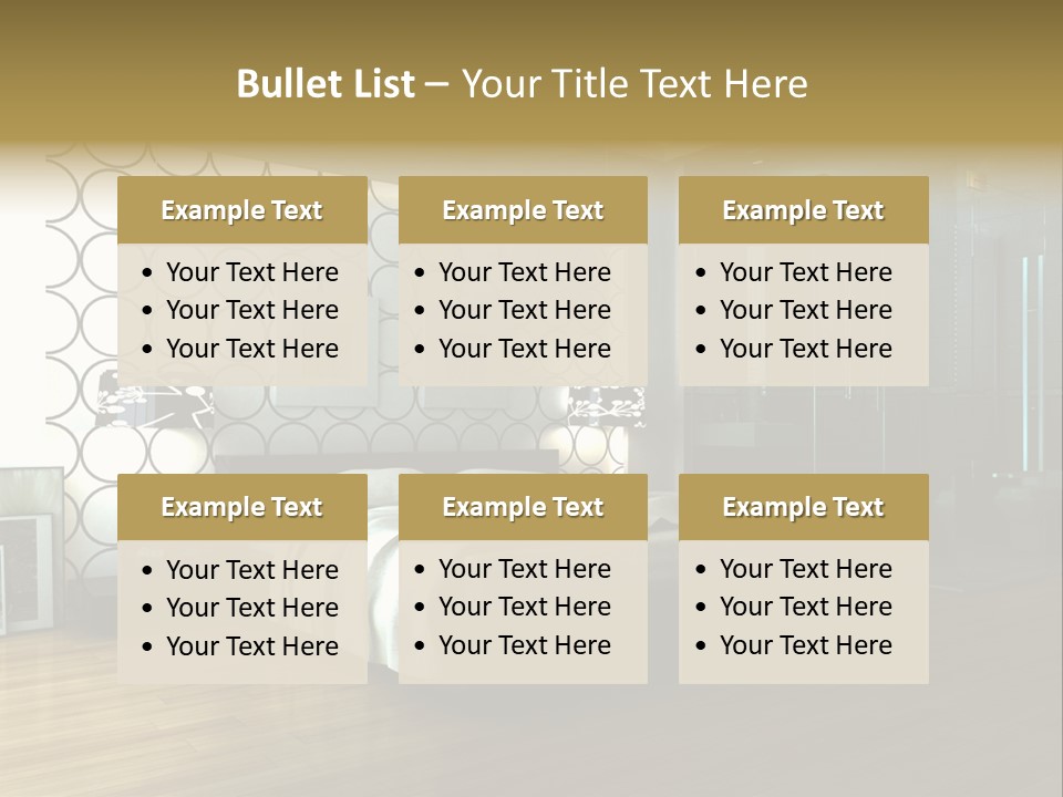 Space Interior Picture PowerPoint Template