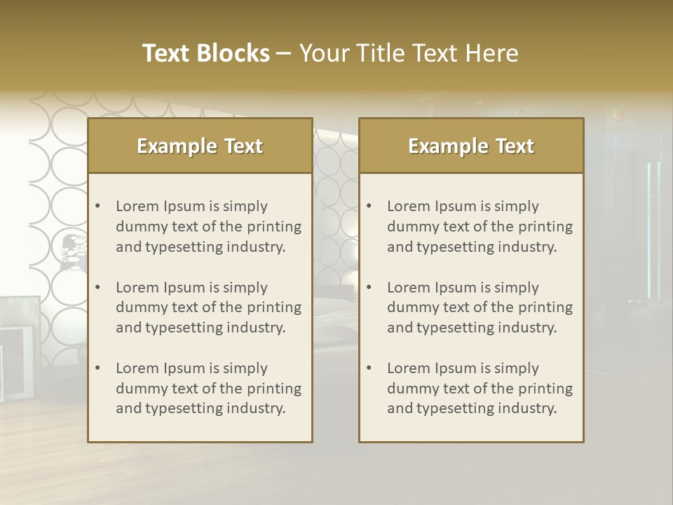 Space Interior Picture PowerPoint Template