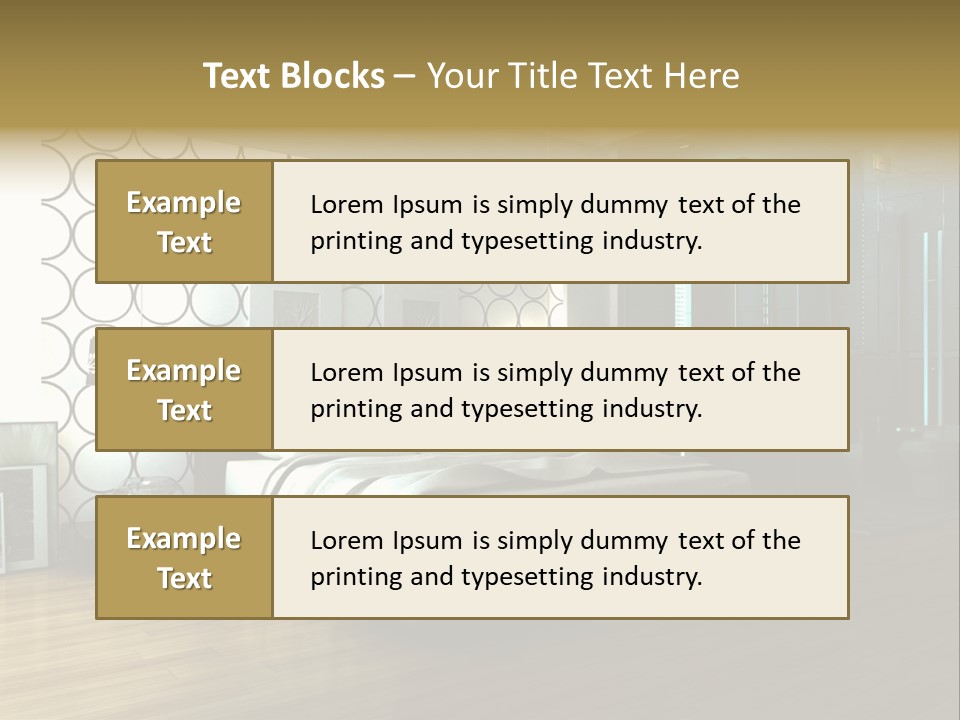 Space Interior Picture PowerPoint Template