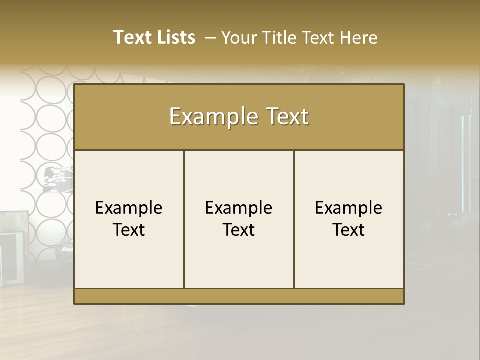Space Interior Picture PowerPoint Template