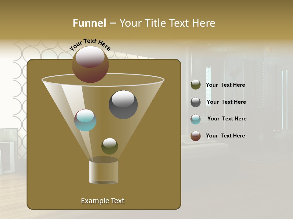 Space Interior Picture PowerPoint Template