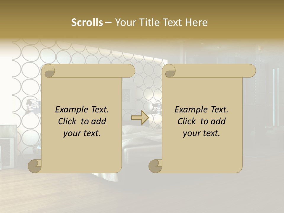 Space Interior Picture PowerPoint Template