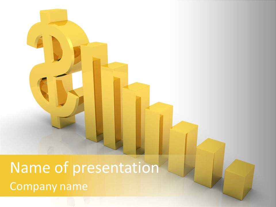 Growth Golden Gain PowerPoint Template