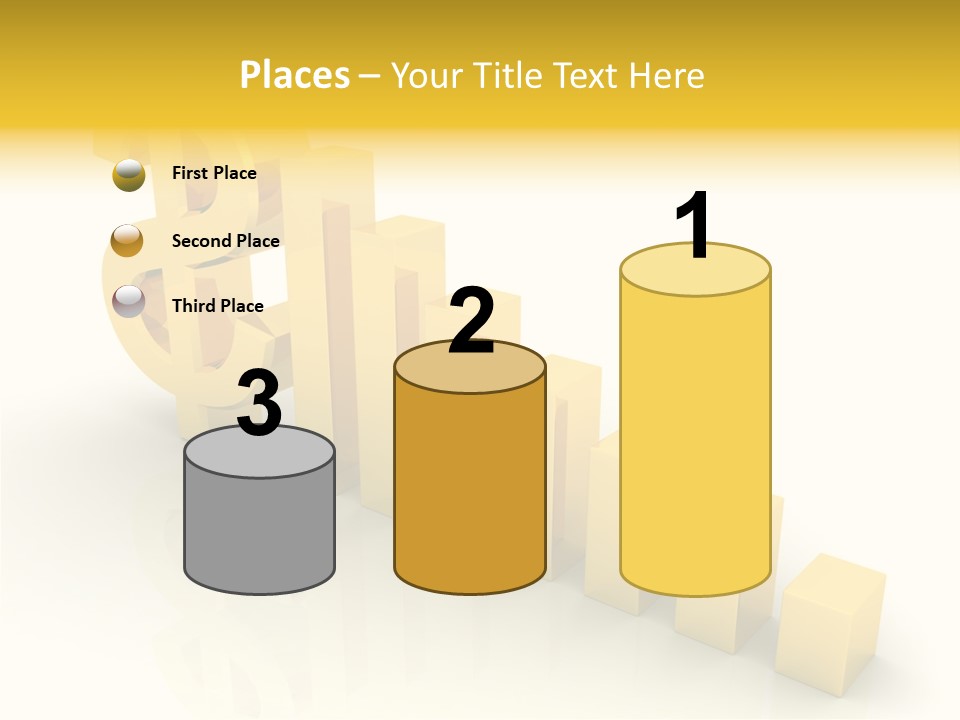 Growth Golden Gain PowerPoint Template