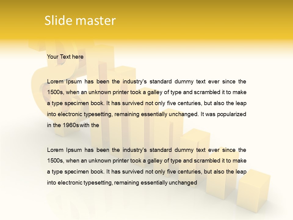 Growth Golden Gain PowerPoint Template
