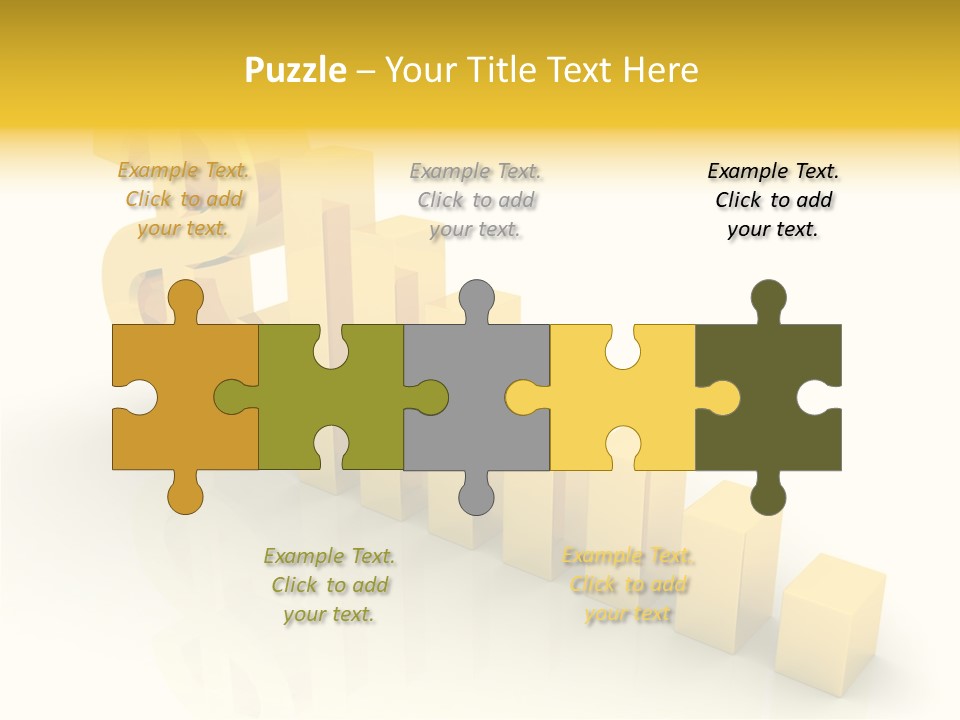 Growth Golden Gain PowerPoint Template