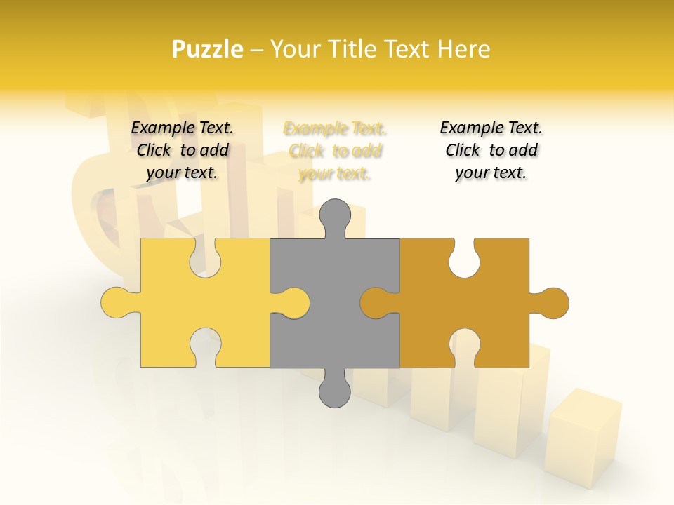 Growth Golden Gain PowerPoint Template