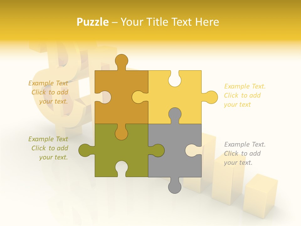 Growth Golden Gain PowerPoint Template