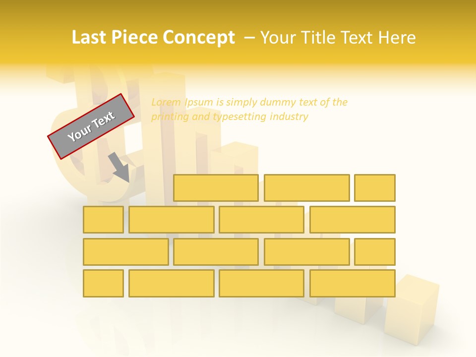 Growth Golden Gain PowerPoint Template