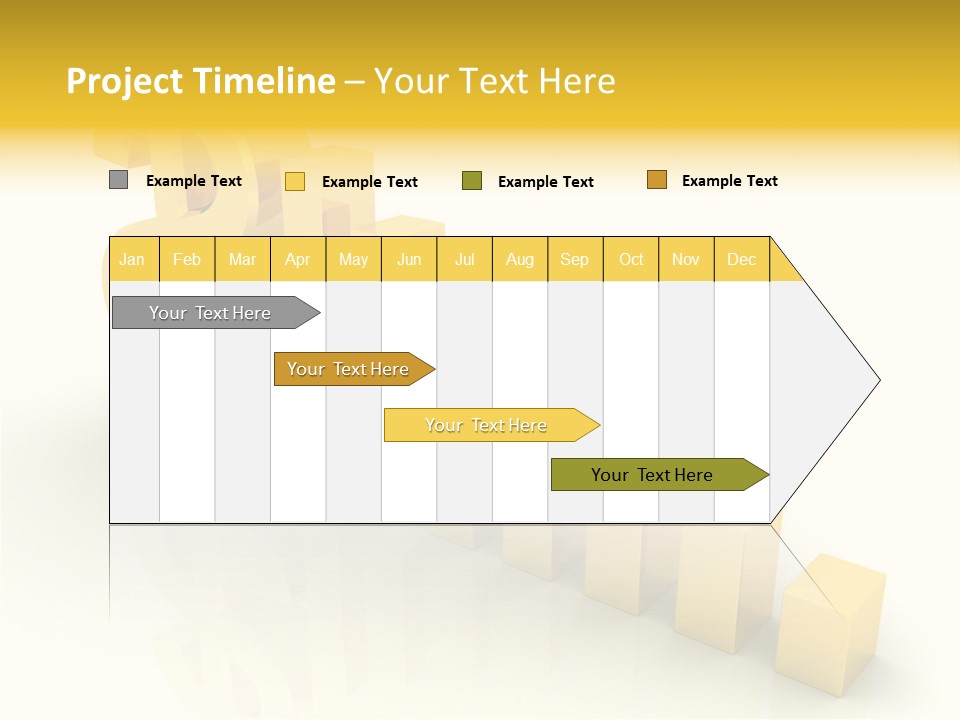 Growth Golden Gain PowerPoint Template