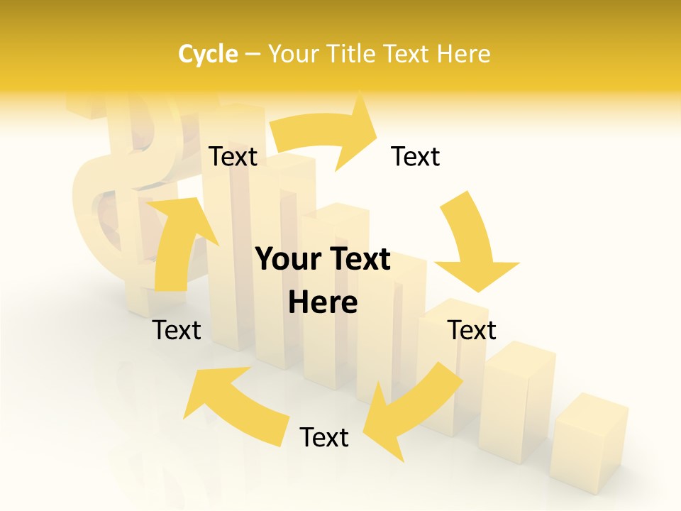 Growth Golden Gain PowerPoint Template