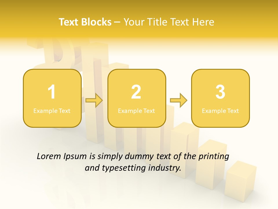 Growth Golden Gain PowerPoint Template