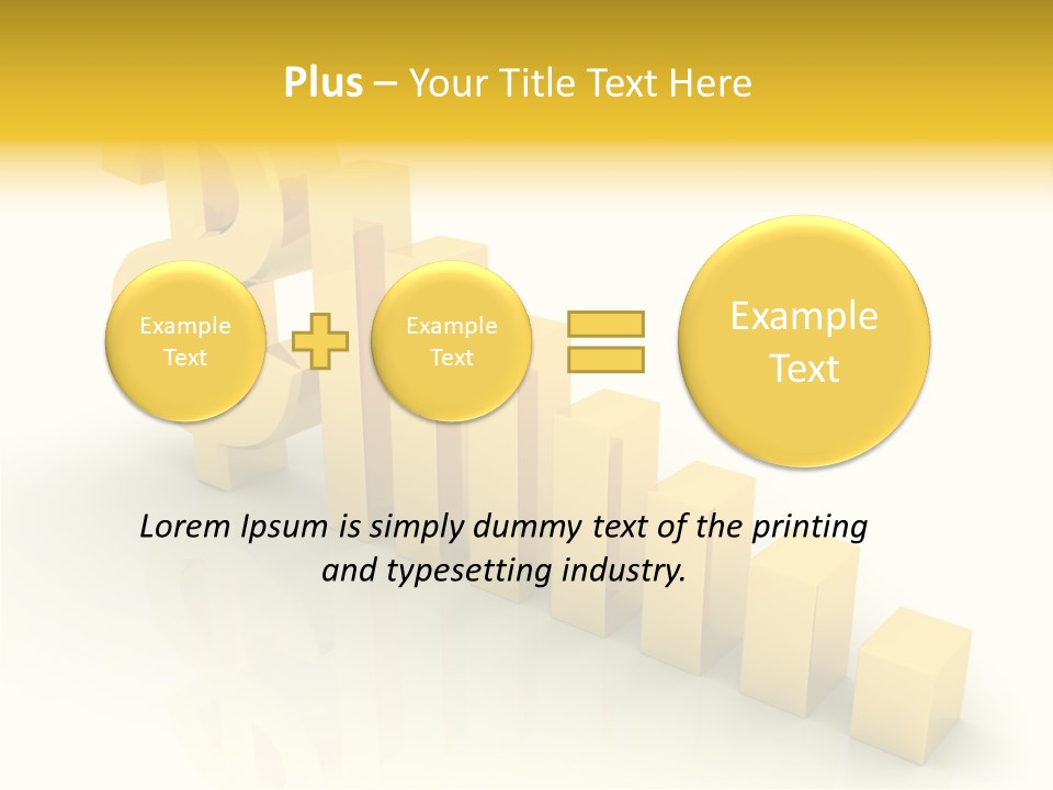Growth Golden Gain PowerPoint Template