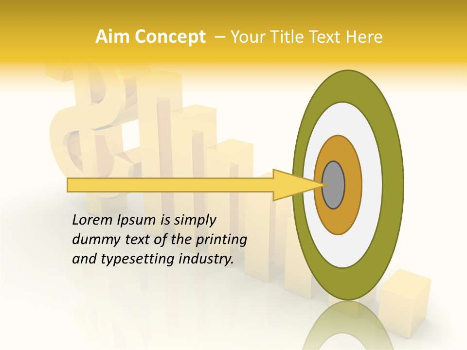 Growth Golden Gain PowerPoint Template