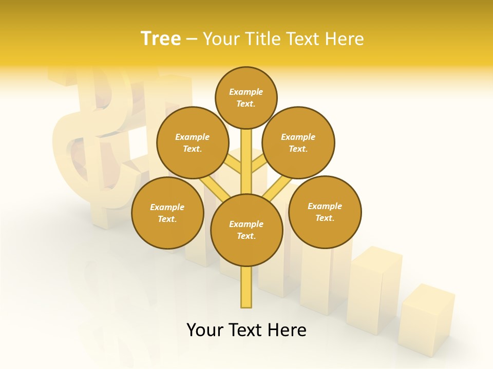 Growth Golden Gain PowerPoint Template