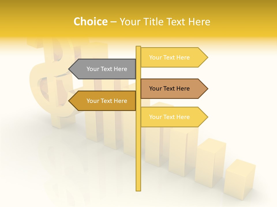 Growth Golden Gain PowerPoint Template