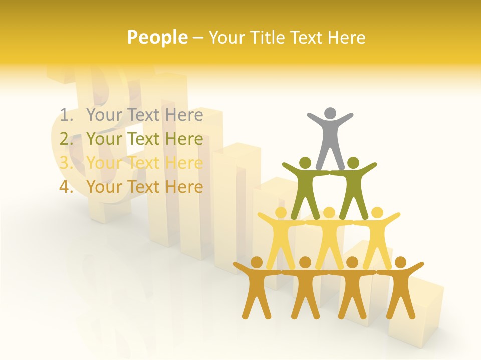 Growth Golden Gain PowerPoint Template