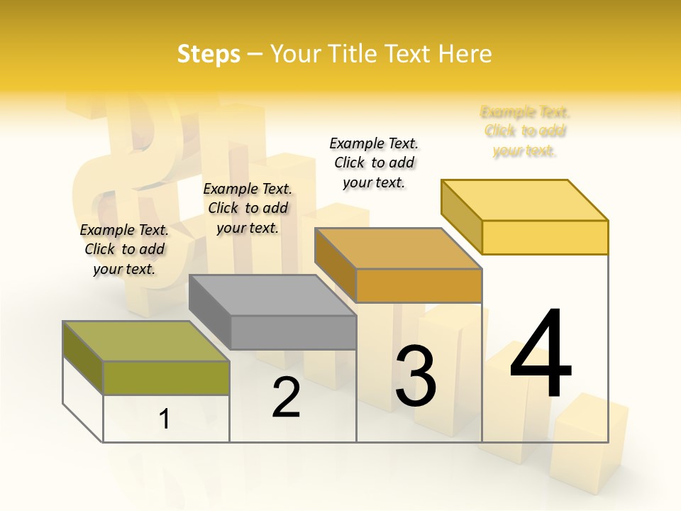 Growth Golden Gain PowerPoint Template