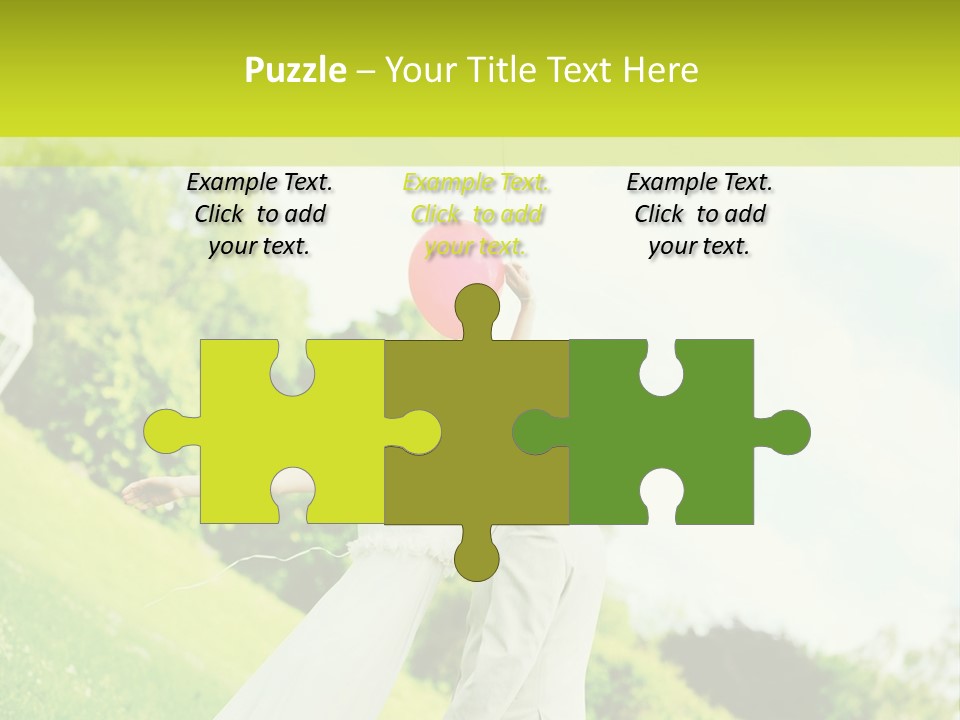 Woman Young Smile PowerPoint Template