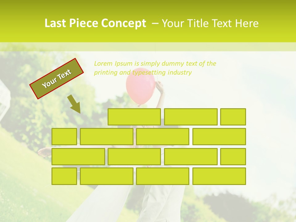 Woman Young Smile PowerPoint Template