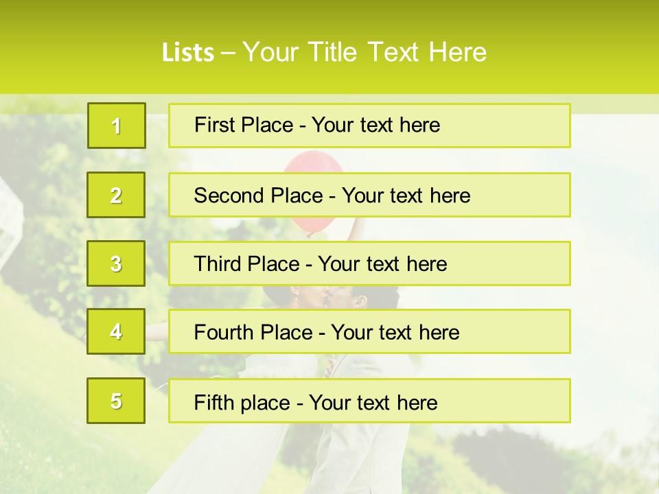 Woman Young Smile PowerPoint Template