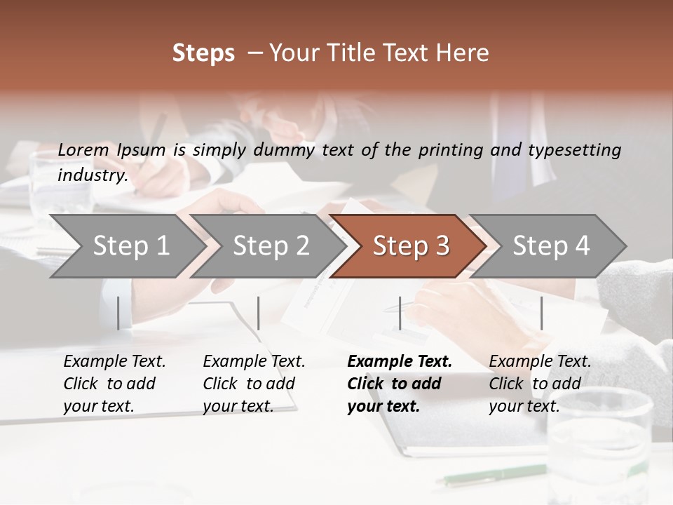 Success Concept Teamwork PowerPoint Template