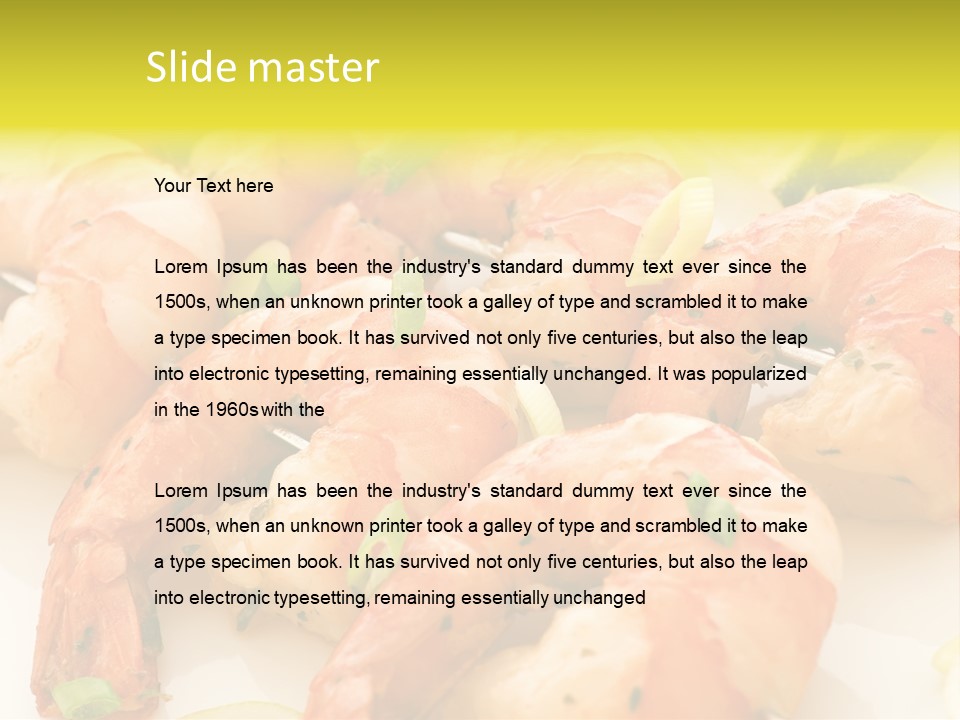 Dinner Isolated Dish PowerPoint Template