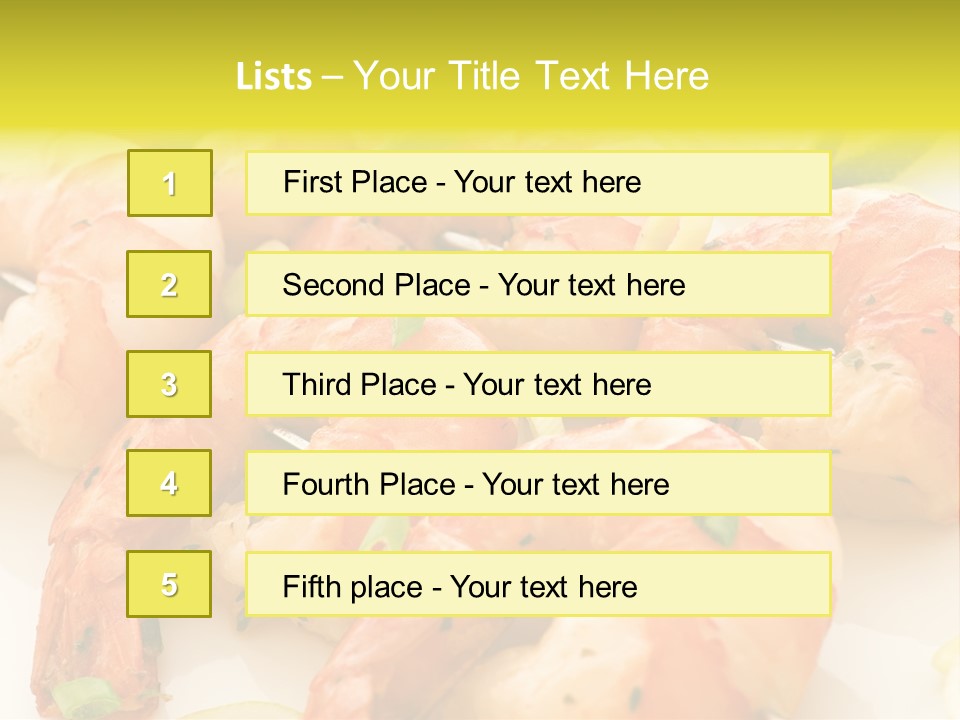 Dinner Isolated Dish PowerPoint Template