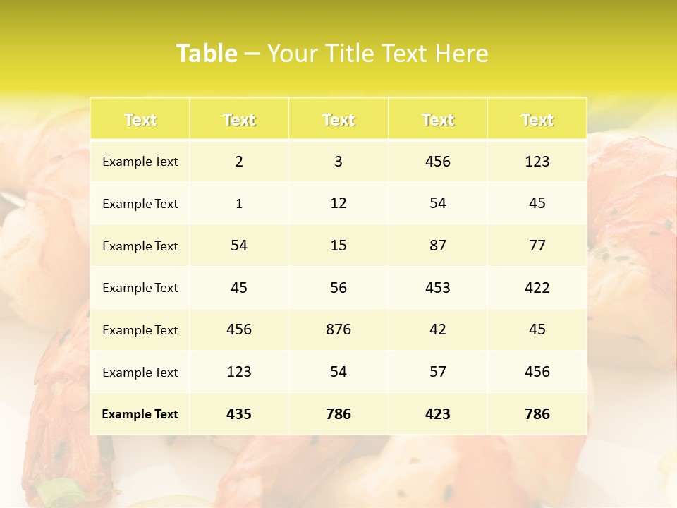 Dinner Isolated Dish PowerPoint Template