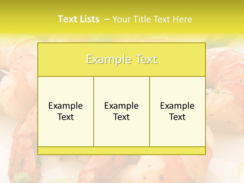Dinner Isolated Dish PowerPoint Template