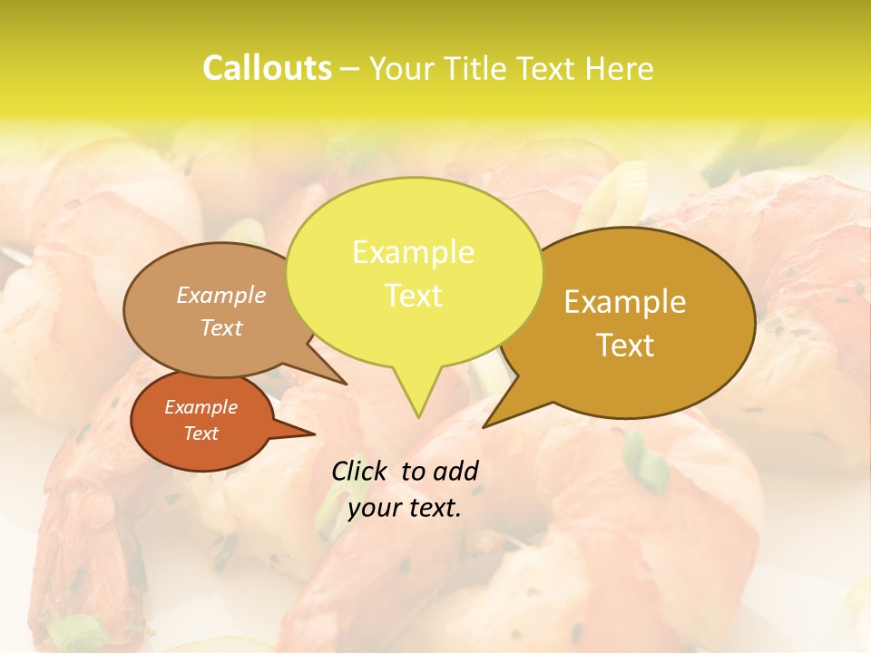 Dinner Isolated Dish PowerPoint Template