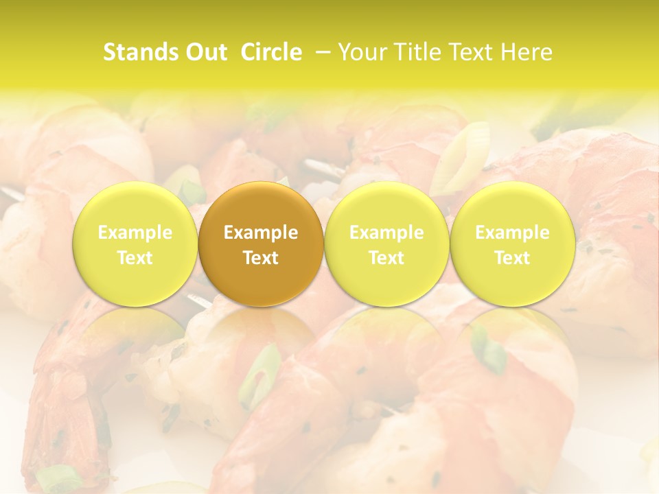 Dinner Isolated Dish PowerPoint Template