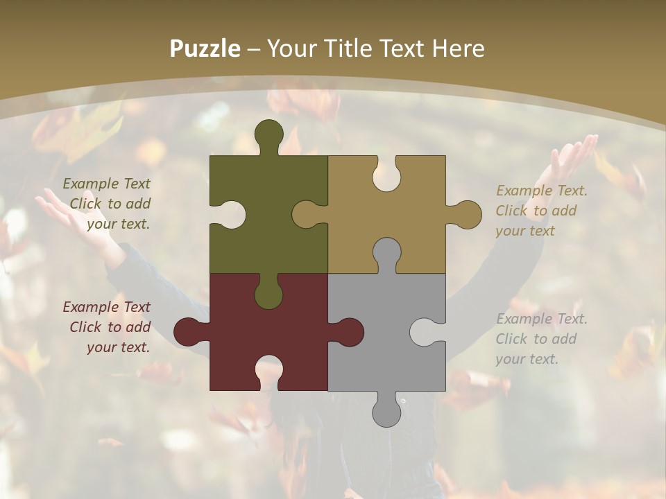 Woman Young Smile PowerPoint Template