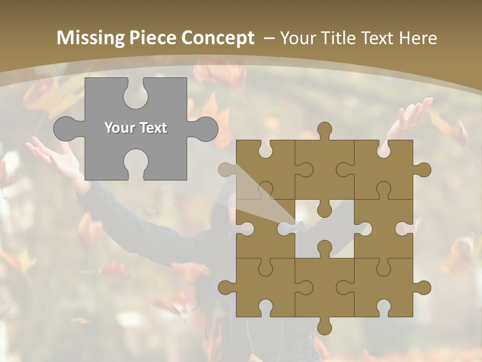 Woman Young Smile PowerPoint Template