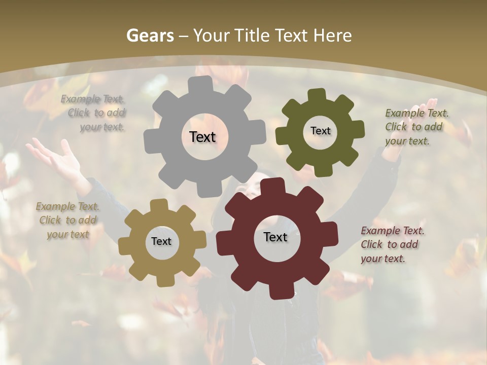 Woman Young Smile PowerPoint Template