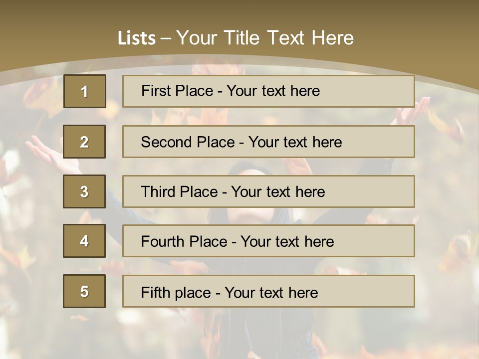Woman Young Smile PowerPoint Template