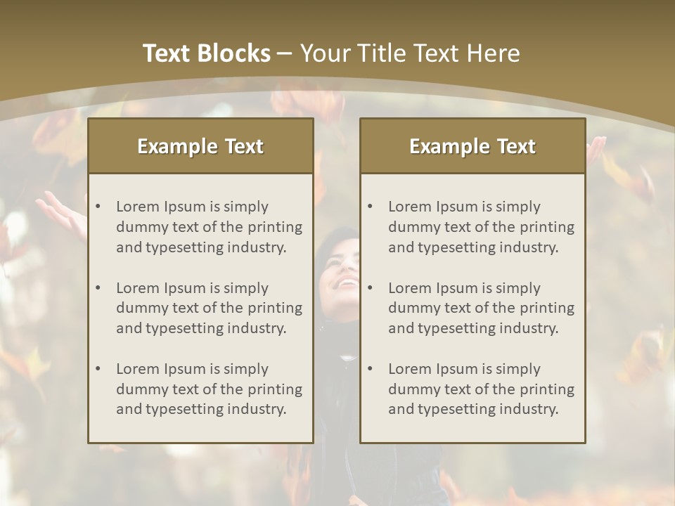 Woman Young Smile PowerPoint Template
