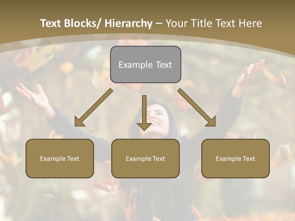 Woman Young Smile PowerPoint Template