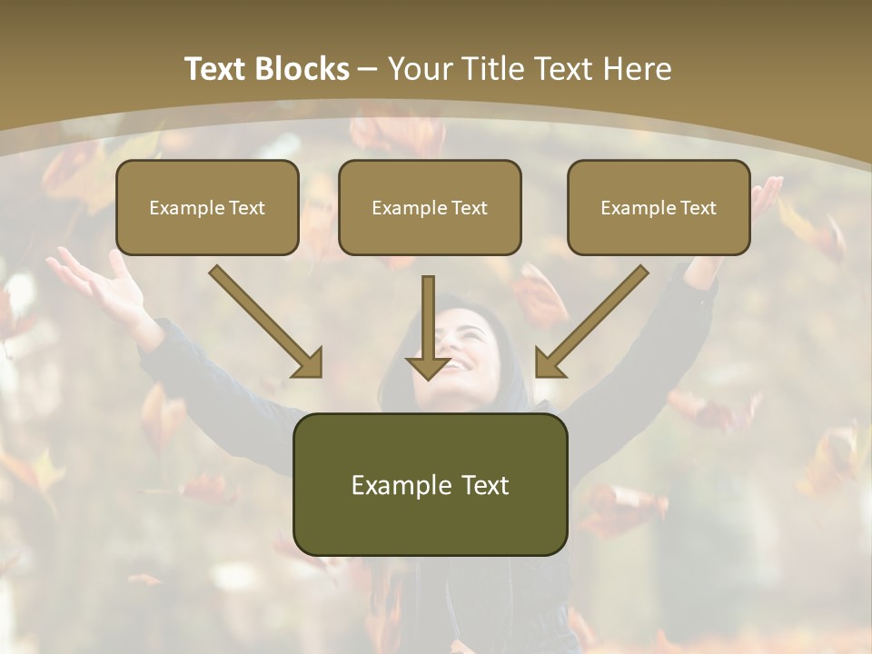 Woman Young Smile PowerPoint Template