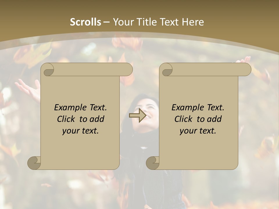 Woman Young Smile PowerPoint Template