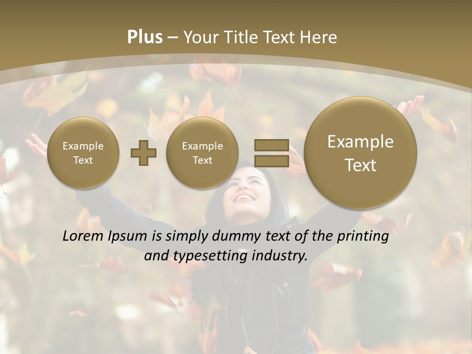 Woman Young Smile PowerPoint Template