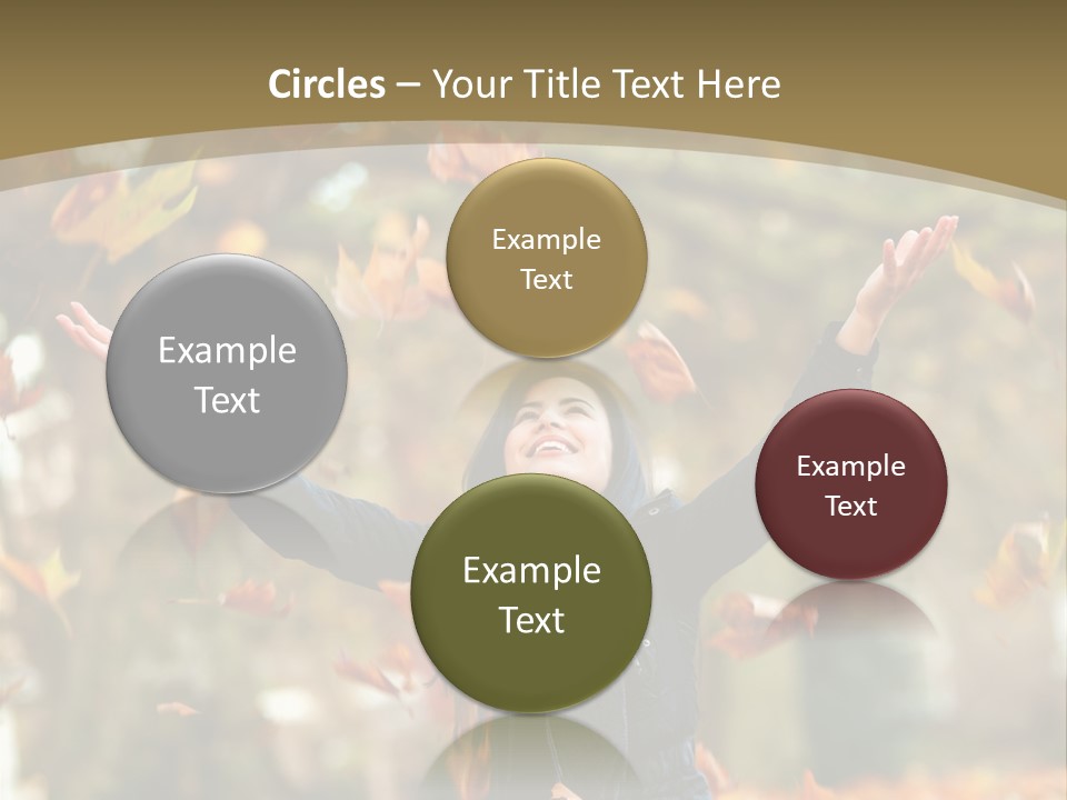 Woman Young Smile PowerPoint Template