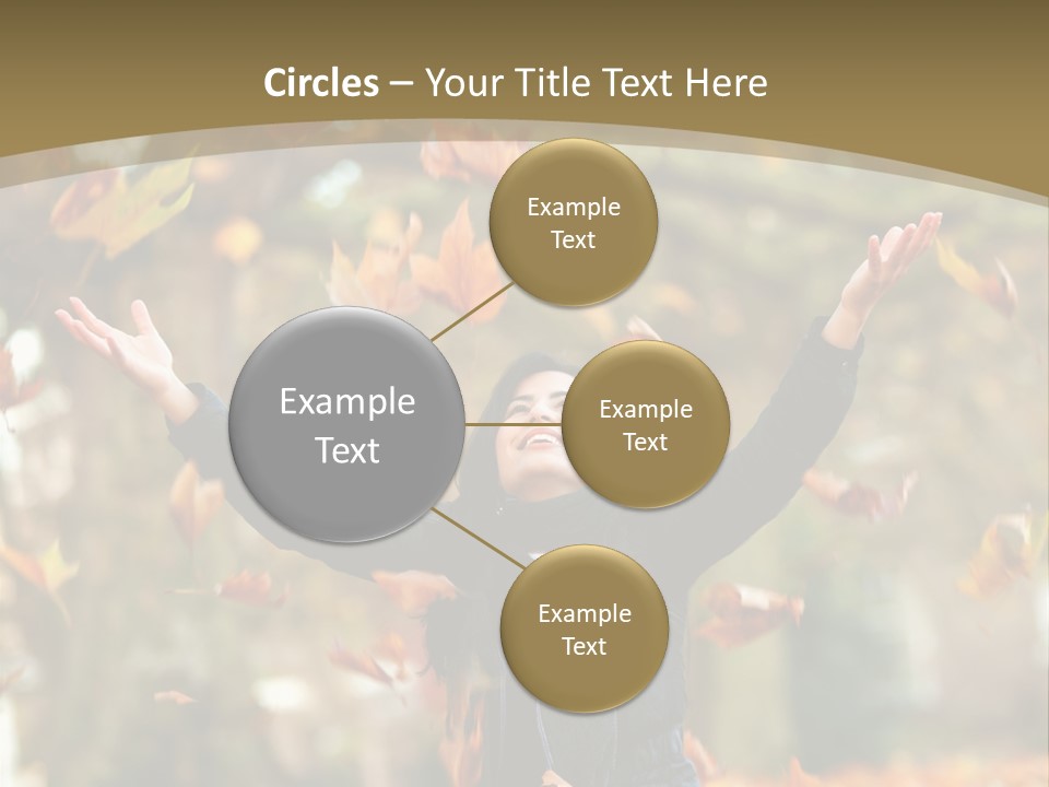 Woman Young Smile PowerPoint Template