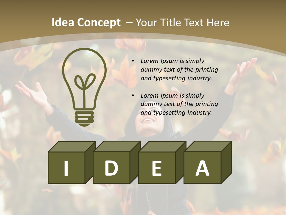 Woman Young Smile PowerPoint Template