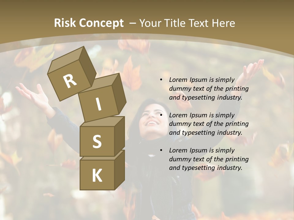 Woman Young Smile PowerPoint Template